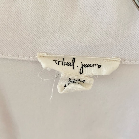 Tribal jeans white Denim Jacket - Picture 4 of 4